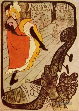 jane avril 1893 Toulouse Lautrec Henri de Ölgemälde